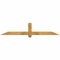 Ekena Millwork Eugene Rough Sawn Timber Gable Bracket, Western Red Cedar, 72"W x 15"H x 4"D x 4"F, 5/12 Pitch GBW072X15X0404EUG00RWR - alternate 1